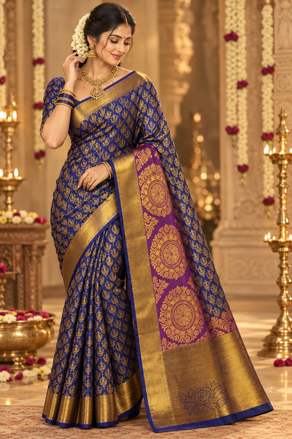 MARUTI TEXTILE Silk Saree Model